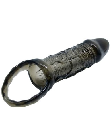 BAILE - GAINE DEXTENSION DE PÉNIS AVEC SANGLE POUR TESTICULES 11.5 CM