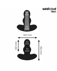ADDICTED TOYS - PLUG ANAL CREUX TAILLE XXL 15,2 CM