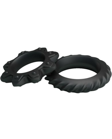 BAILE - KIT 2 ANNEAUX FLEURI EN SILICONE