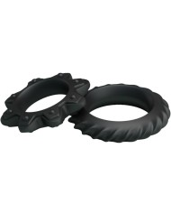 BAILE - KIT 2 ANNEAUX FLEURI EN SILICONE
