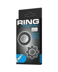 BAILE - KIT 2 ANNEAUX FLEURI EN SILICONE