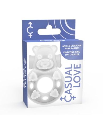 CASUAL LOVE - 26 ANNEAU DE VIBRATEUR TRANSPARENT BUNNY