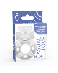 CASUAL LOVE - 26 ANNEAU DE VIBRATEUR TRANSPARENT BUNNY