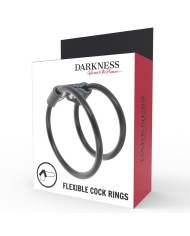 DARKNESS - ANNEAU PÉNIS DOUBLE FLEXIBLE