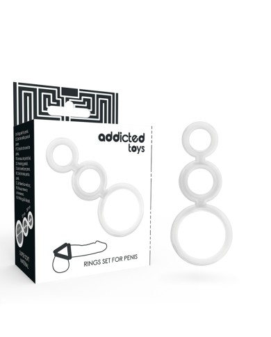 ADDICTED TOYS - ENSEMBLE DANNEAU POUR PÉNIS TRANSPARENT