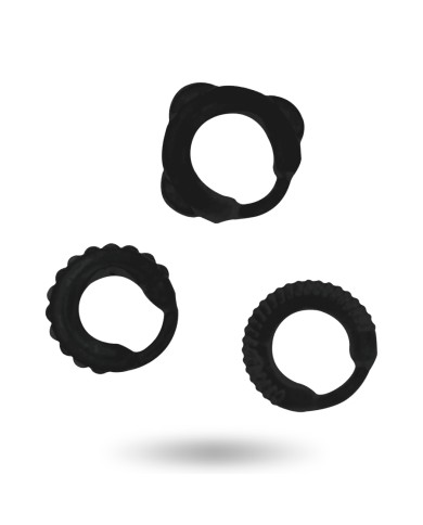 ADDICTED TOYS - ENSEMBLE C-RING NOIR