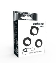 ADDICTED TOYS - ENSEMBLE C-RING NOIR