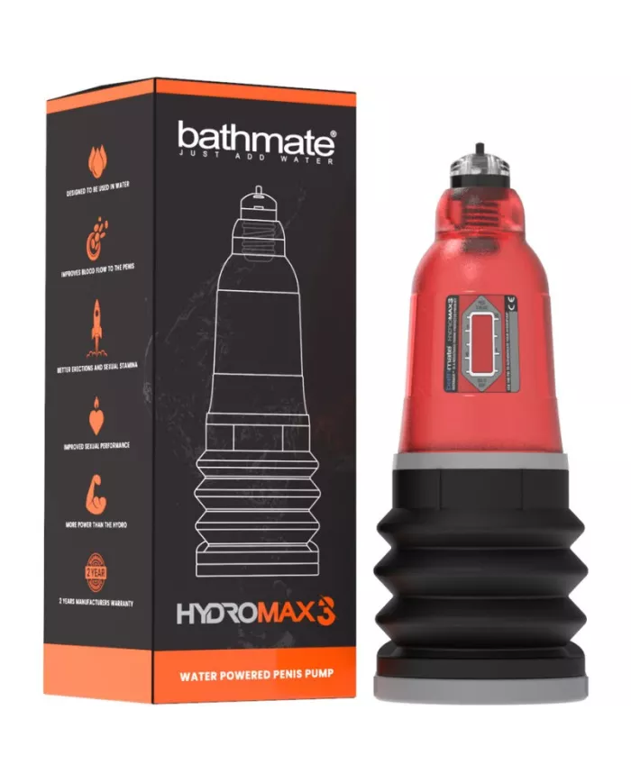 BATHMATE - HYDROMAX 3 ROUGE BATHMATE - HYDROMAX 3 ROUGE