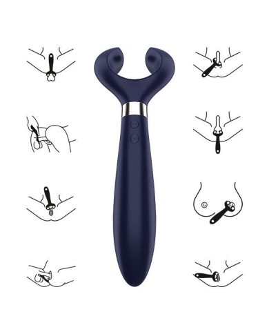 SATISFYER - ENDLESS FUN MULTI VIBRATEUR 3 BLEU