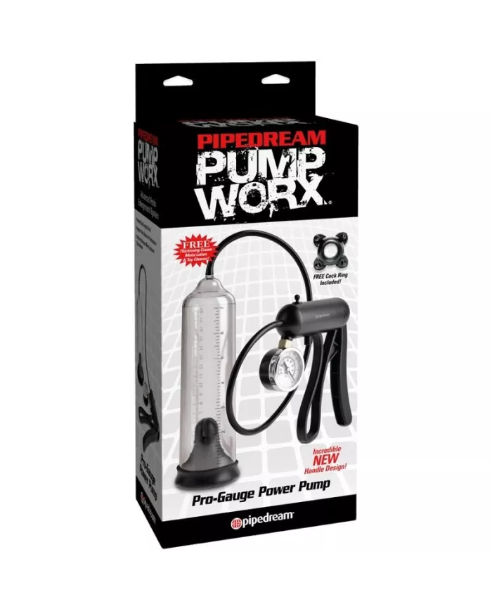 PUMP WORX - POMPE PUISSANTE PRO-GAUGE TRANSPARENTE PUMP WORX - POMPE PUISSANTE PRO-GAUGE TRANSPARENTE