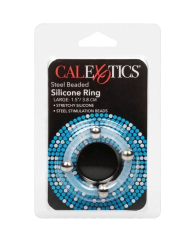 CALEXOTICS - BAGUE EN SILICONE PERLÉE ACIER L