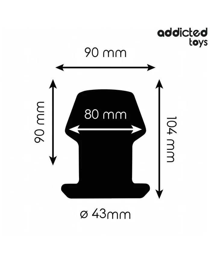 ADDICTED TOYS - PLUG ANAL CREUX EXTRÊME TAILLE L 10,4 CM