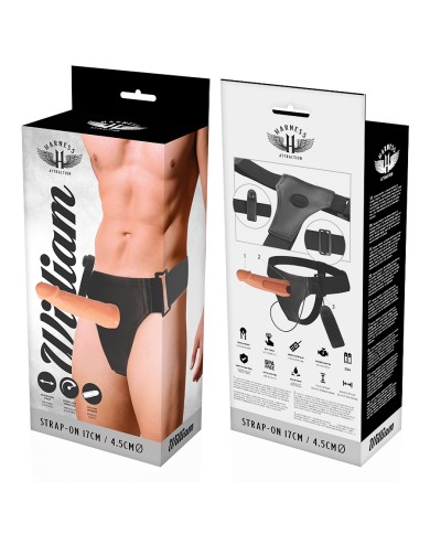 HARNESS ATTRACTION - WILLIAN HOLLOW RNES AVEC VIBRATEUR 17 CM -O- 4.5 CM