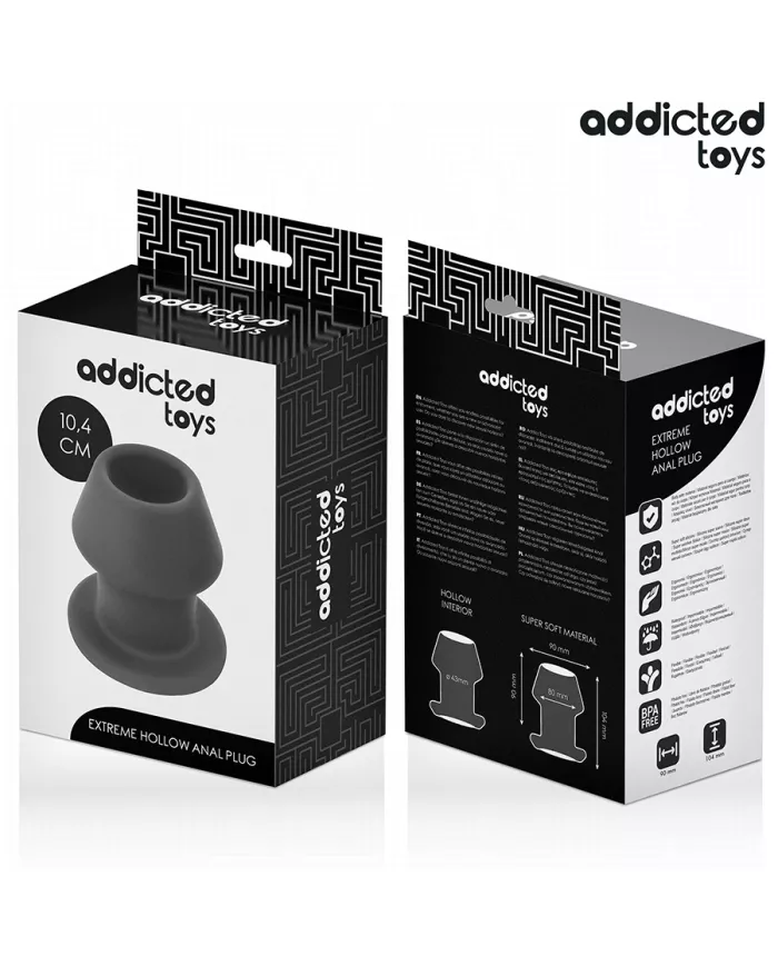 ADDICTED TOYS - PLUG ANAL CREUX EXTRÊME TAILLE L 10,4 CM