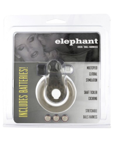 SEVEN CREATIONS - ANNEAU VIBRANT AVEC ÉLÉPHANT STIMULANT