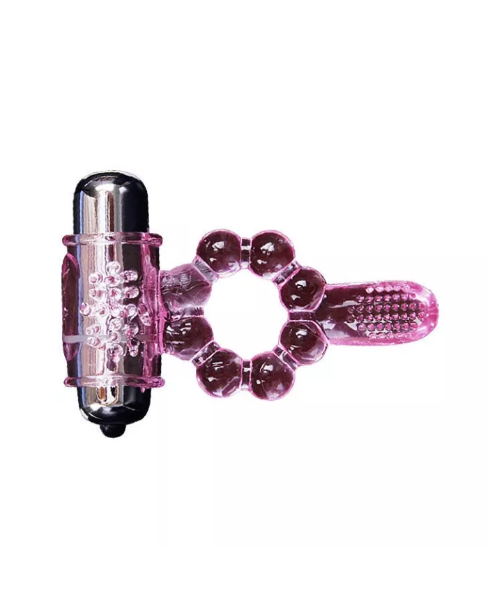 BAILE - ANNEAU SILICONE 10 RYTHMES DE LANGUE AVEC VIBRATION ROSE BAILE - ANNEAU SILICONE 10 RYTHMES DE LANGUE AVEC VIBRATION ROSE