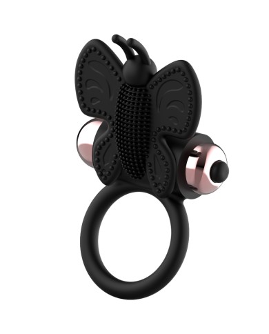 COQUETTE CHIC DESIRE - COCKRING PAPILLON AVEC VIBRATEUR NOIR/ OR