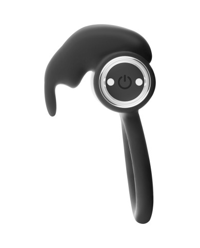 BLACK&SILVER - BAGUE RECHARGEABLE BURTON 10 MODES DE VIBRATION