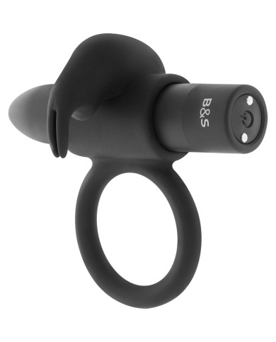 BLACK&SILVER - BURTON RING 10 MODES DE VIBRATION NOIR