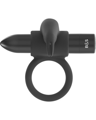 BLACK&SILVER - BURTON RING 10 MODES DE VIBRATION NOIR
