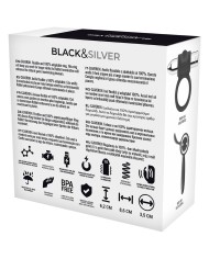 BLACK&SILVER - BAGUE RECHARGEABLE CAMERON ARGENT