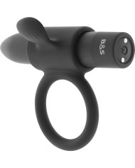 BLACK&SILVER - BAGUE RECHARGEABLE CAMERON NOIR