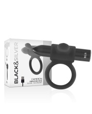 BLACK&SILVER - BAGUE RECHARGEABLE CAMERON NOIR