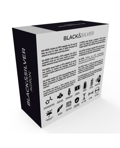 BLACK&SILVER - AGRON TÉLÉCOMMANDE COCKRING WATCHME