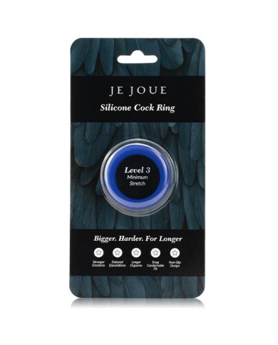 JE JOUE - BAGUE SILICONE BLEUE STRANGULATION MINIMUM