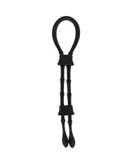 OHMAMA FETISH - ANNEAU CORDON COQ ET TESTICULES EN SILICONE