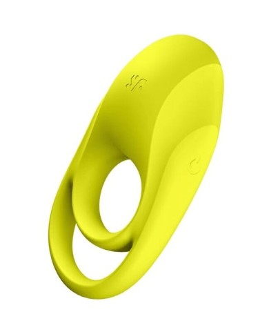 SATISFYER - VIBRATEUR ANNEAU SPECTACULAIRE DUO JAUNE