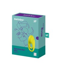 SATISFYER - VIBRATEUR ANNEAU SPECTACULAIRE DUO JAUNE