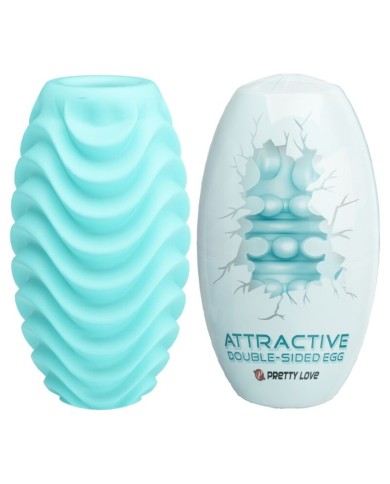 PRETTY LOVE - OEUF MASTURBATEUR DOUBLE FACE TURQUOISE