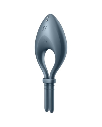 SATISFYER - APPLICATION BULLSEYE RING VIBRATOR GRIS