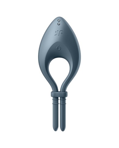 SATISFYER - APPLICATION BULLSEYE RING VIBRATOR GRIS