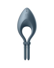 SATISFYER - APPLICATION BULLSEYE RING VIBRATOR GRIS