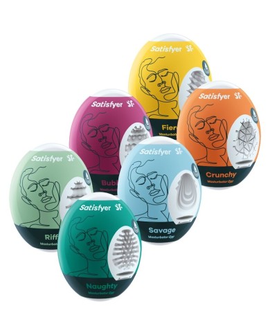 SATISFYER - OEUFS MASTURBATEURS ENSEMBLE DE 6 UNITÉS