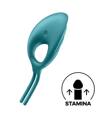 SATISFYER - VIBRATEUR ANNEAU SWORDSMAN VERT