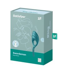 SATISFYER - VIBRATEUR ANNEAU SWORDSMAN VERT
