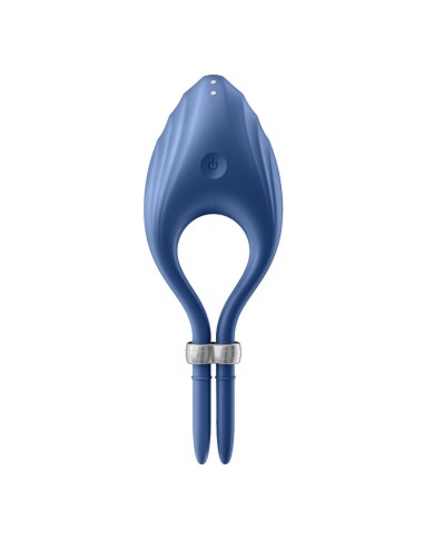 SATISFYER - VIBRATEUR ANNEAU DUELIST BLEU