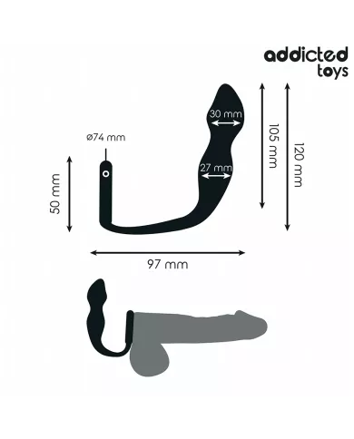 ADDICTED TOYS - PLUG ANAL AVEC ANNEAU MODÈLE 2