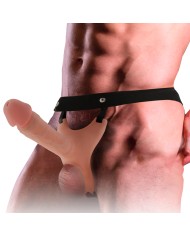 INTENSE - HARNAIS CREUX AVEC GODE EN SILICONE 16 X 3,5 CM