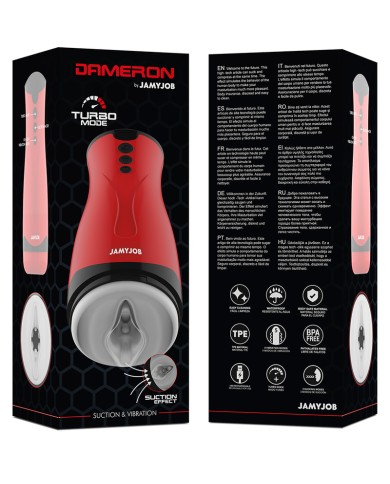 JAMYJOB - MASTURBATEUR À ASPIRATION ET VIBRATION DAMERON