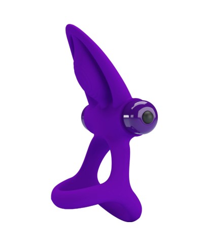 PRETTY LOVE - ANNEAU VIBRATEUR 10 VIBRATIONS SILICONE VIOLETTE