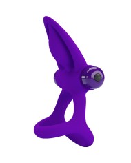 PRETTY LOVE - ANNEAU VIBRATEUR 10 VIBRATIONS SILICONE VIOLETTE