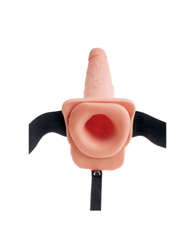 FETISH FANTASY SERIES - HARNAIS RÉGLABLE PÉNIS RÉALISTE AVEC BALLES ÉJACULANTES 19 CM