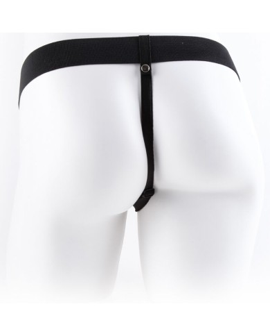 FETISH FANTASY SERIES - HARNAIS RÉGLABLE TÉLÉCOMMANDE PÉNIS RÉALISTE AVEC TESTICULES 17,8 CM