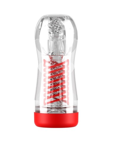 PDX ELITE - STROKER VIEWTUBE 2 SPIRALE COMPRESSION TRANSPARENT