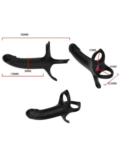 ARMONY - GODE AVEC ANNEAU ET VIBRATEUR TÉLÉCOMMANDE NOIR