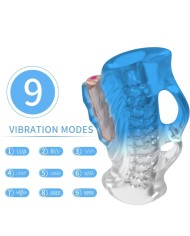 ARMONY - MASTURBATEUR DOIGT & VIBRATEUR BLEU GRADIENT